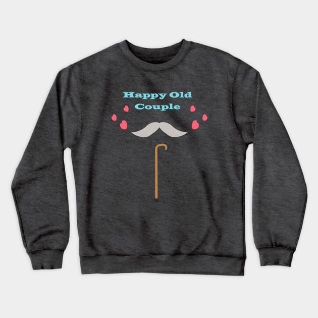 Happy Grandparents Day " Happy Old Couple " 2018 Crewneck Sweatshirt by elzammar